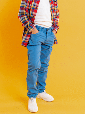 Sky Blue Casual Chinos